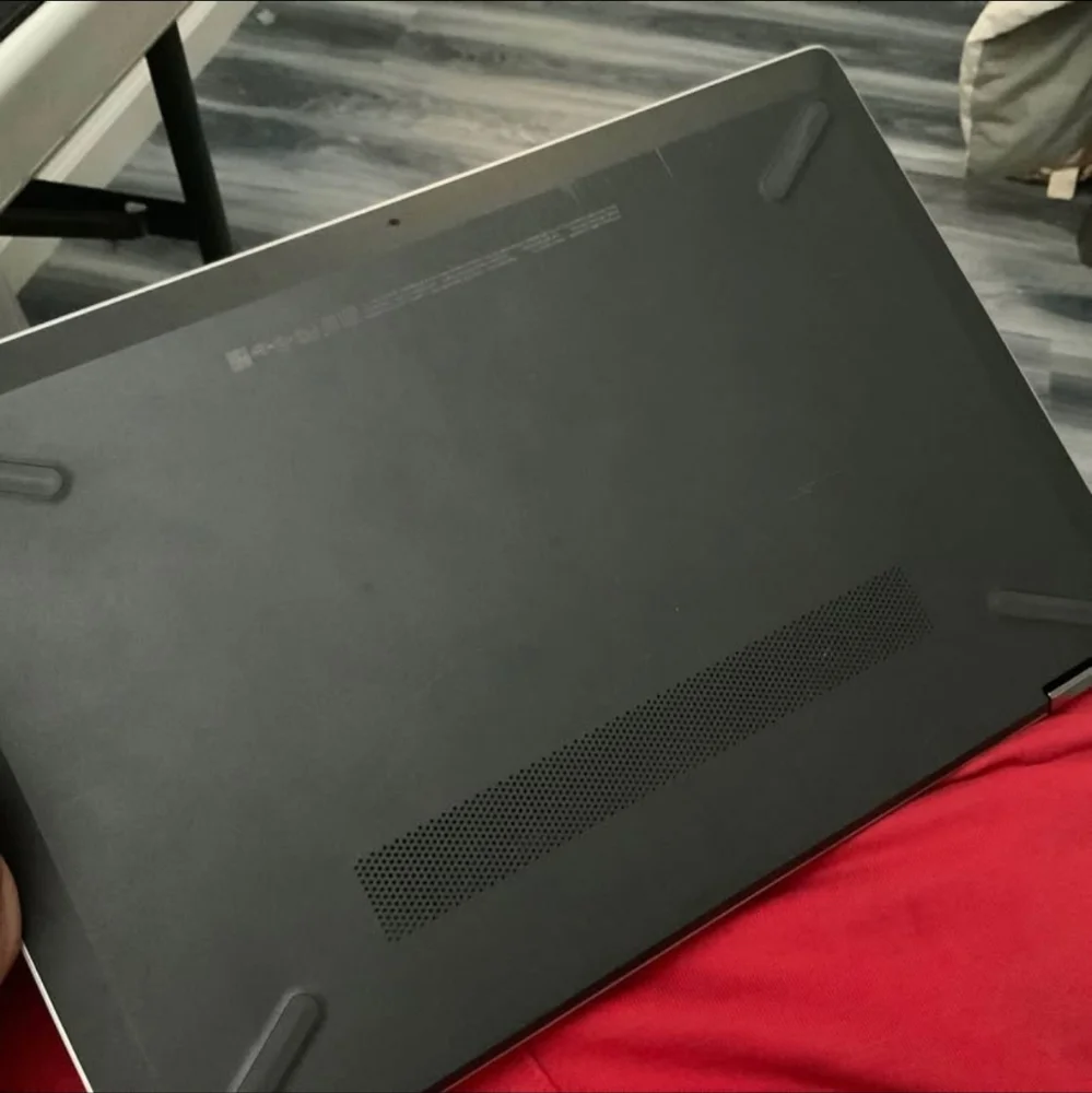 HP Silver and Black Laptop